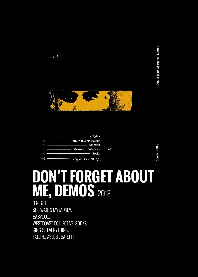 Don't Forget About Me Demos Poster