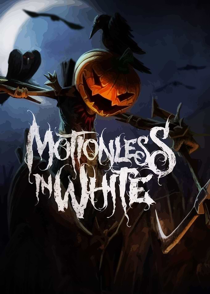 Motionless In White Pumpkin Scarecrow Poster