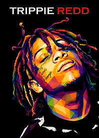 Trippie Redd Low Poly Portrait