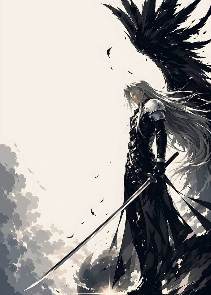 Sephiroth with Black Wing