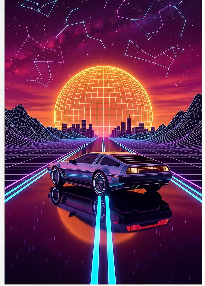 Neon Drive — Synthwave Retro Car