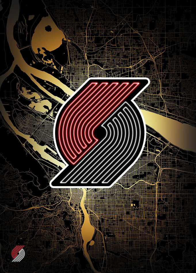 Portland City Map: Blazers Pride