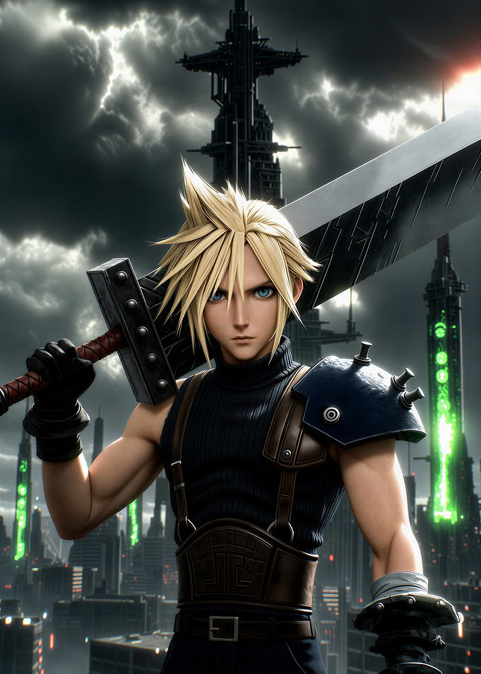 Cloud Strife with Buster Sword