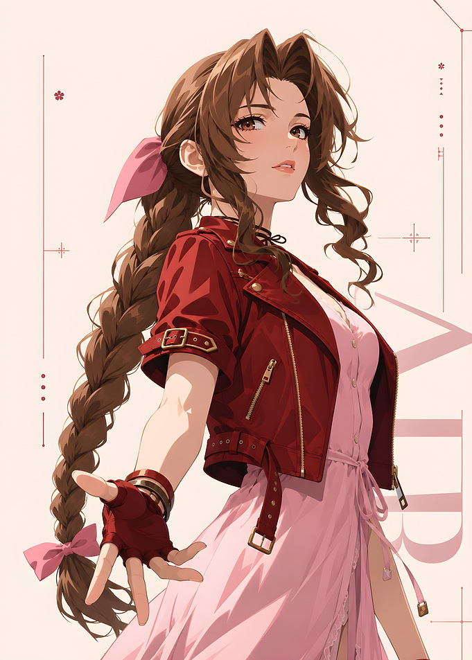 Aerith Gainsborough Final Fantasy Portrait
