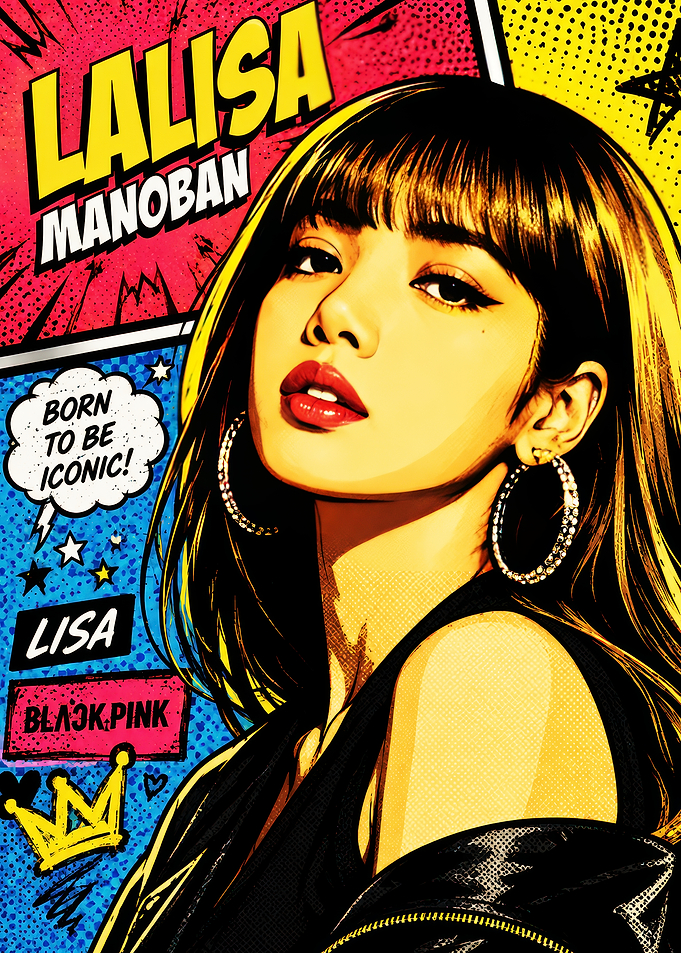 Lalisa Manoban Pop Art Poster