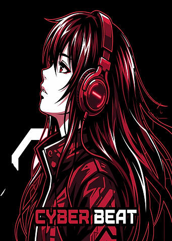 Cyber Beat Anime Girl Illustration