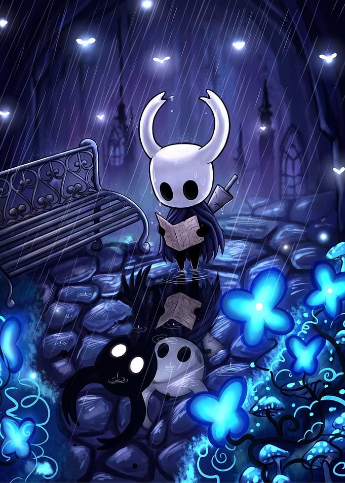 The Knight Reading in the Rain