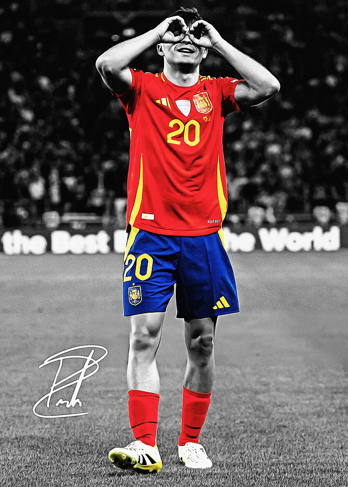 Pedri Soccer Goal Celebration