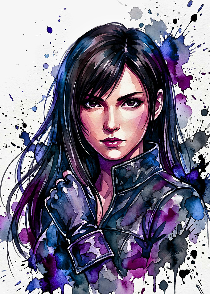 Tifa Lockhart Watercolor