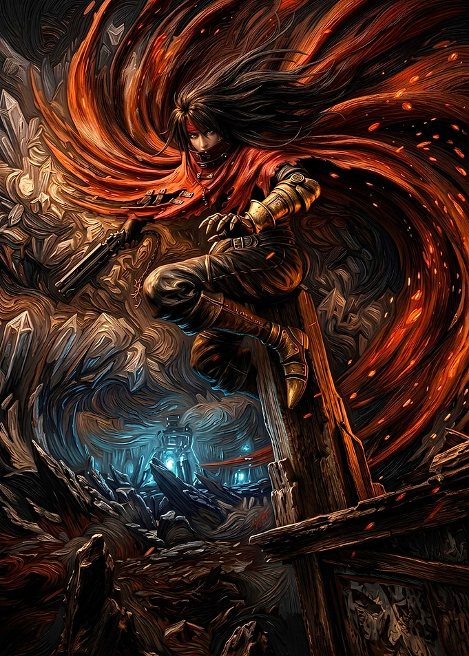 Vincent Valentine Final Fantasy VII Art