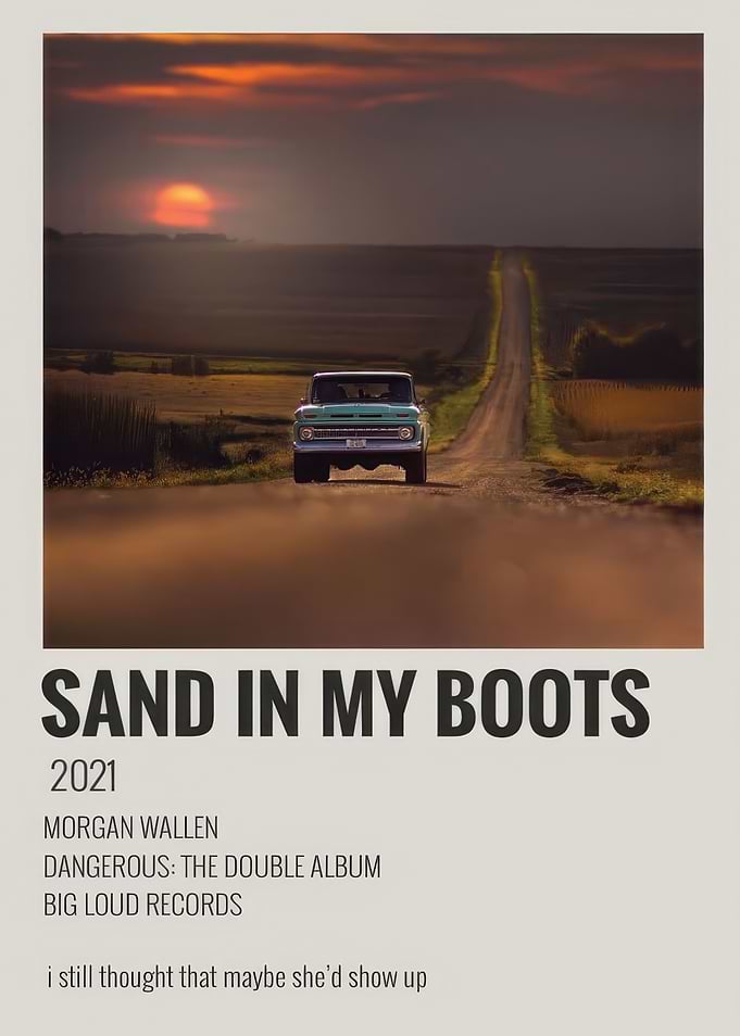 Morgan Wallen Sand In My Boots Poster