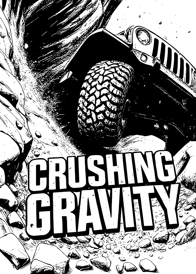 Off-Road Jeep Crushing Gravity Illustration