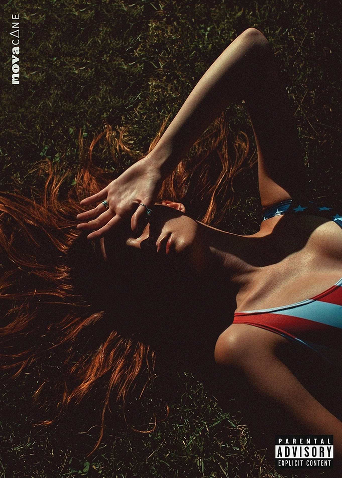 Woman in American Flag Bikini