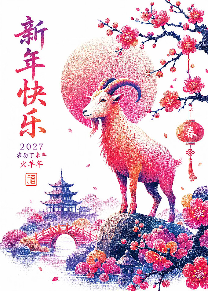 2027 Chinese New Year - Year of the Fire Goat