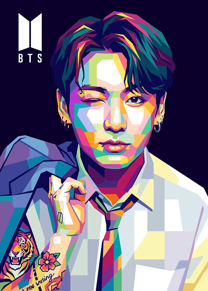 Jungkook BTS Pop Art Portrait