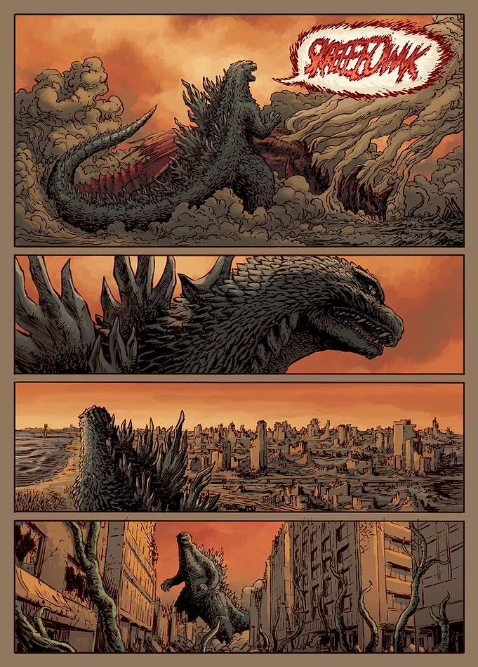 Godzilla's Roar Echoes Through Ruins