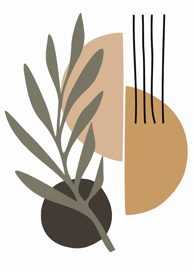 Minimalist Abstract Botanical Wall Art