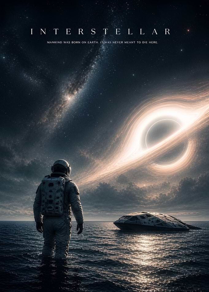 Interstellar Movie Poster Astronaut