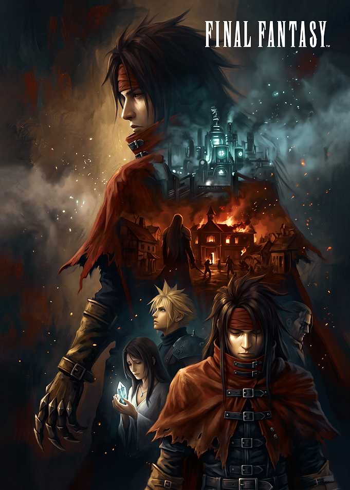 Final Fantasy VII Dirge of Cerberus Poster