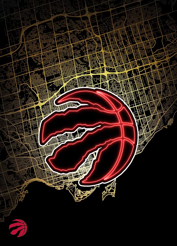 Toronto City Map: Raptors Pride