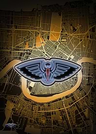 New Orleans City Map: Pelicans Pride