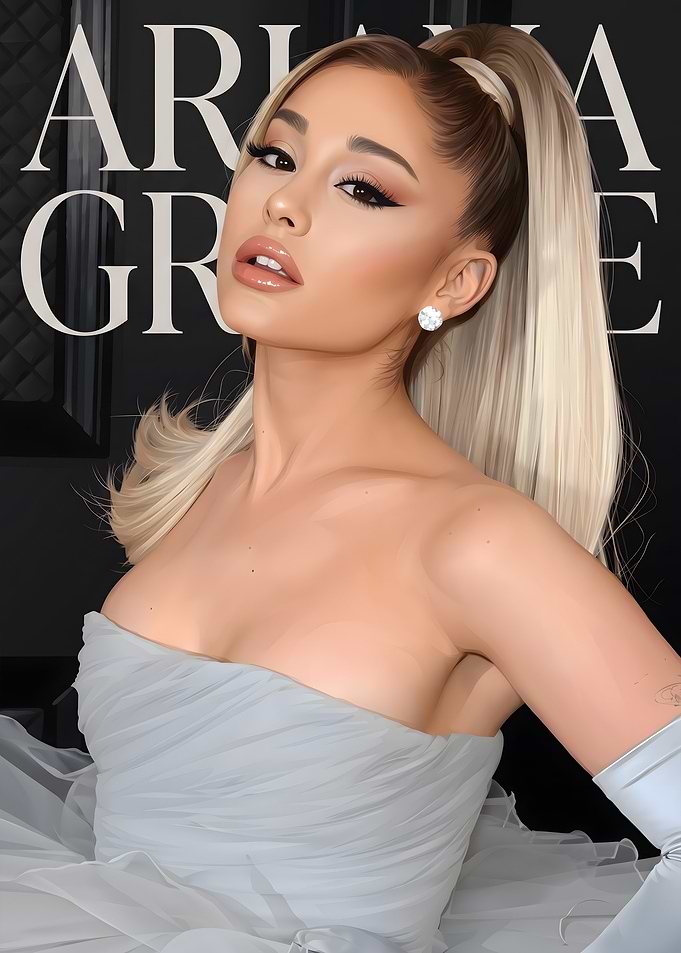 Ariana Grande Portrait Digital Art
