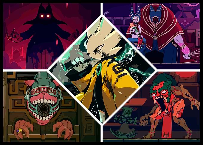 Hyper Light Drifter Pixel Art Collage