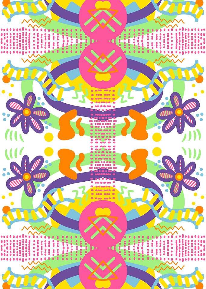 Vibrant Retro Pop Art Pattern
