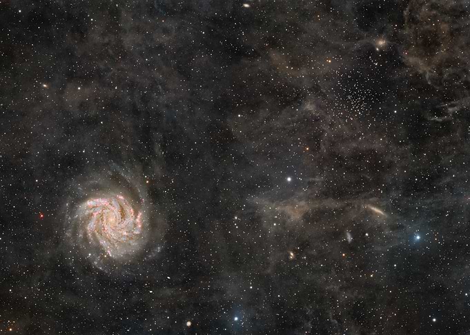 Fireworks Galaxy in Deep Space