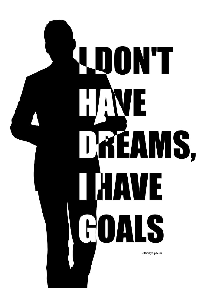 Harvey Specter Inspirational Quote Poster