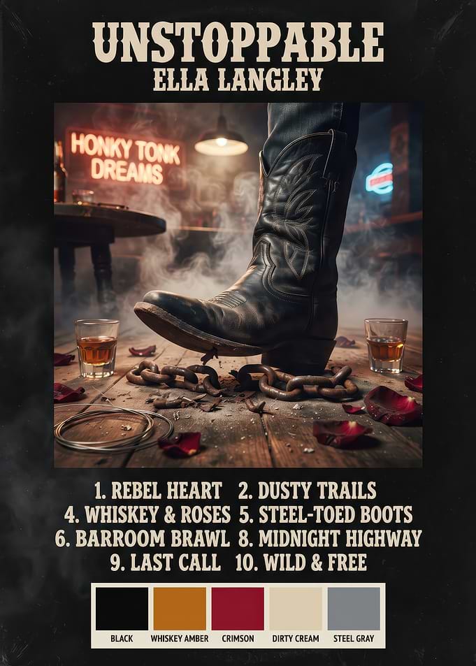 Ella Langley Unstoppable Country Music Poster