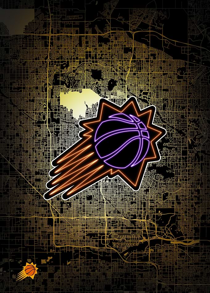 Phoenix City Map: Suns Pride