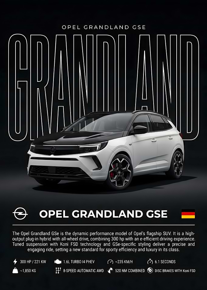 Opel Grandland GSe Promotional Poster