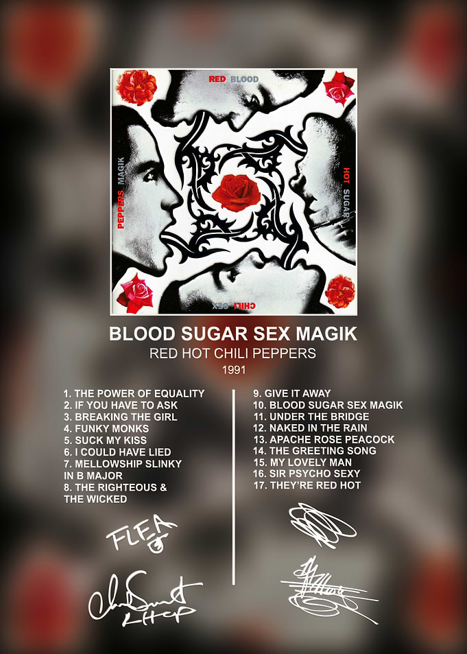 Red Hot Chili Peppers Album Poster