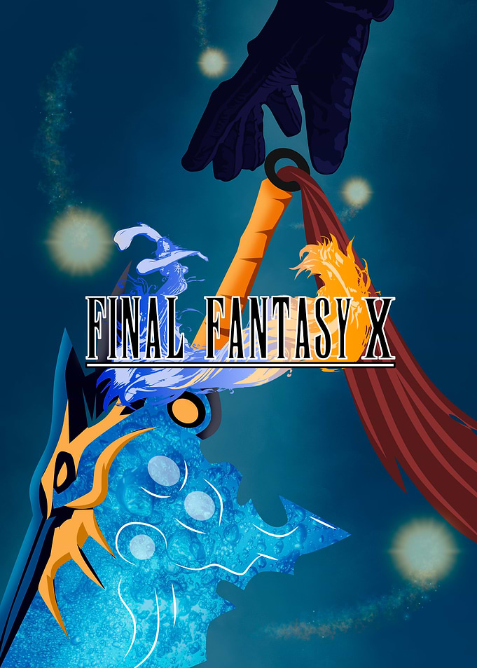 Final Fantasy X Brotherhood Sword Poster