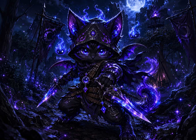Cosmic Shadow Cat Rogue Warrior