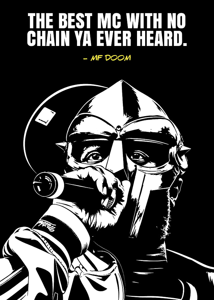 MF DOOM Rap Legend Poster