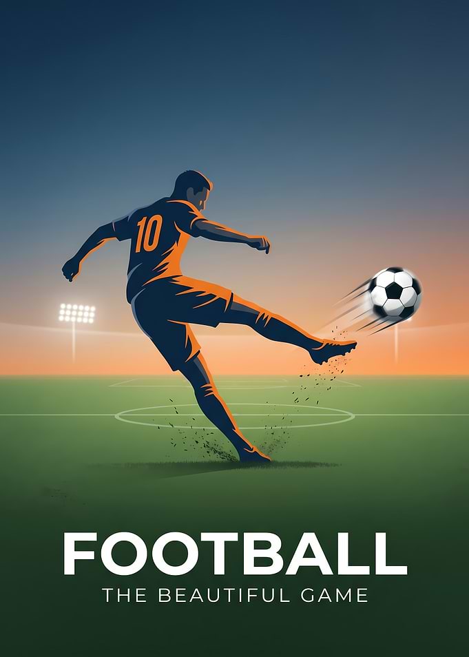 Football The Beautiful Game Poster