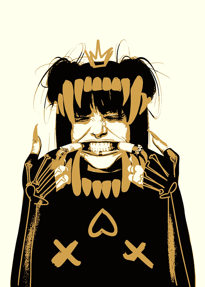 Edgy Punk Girl Illustration