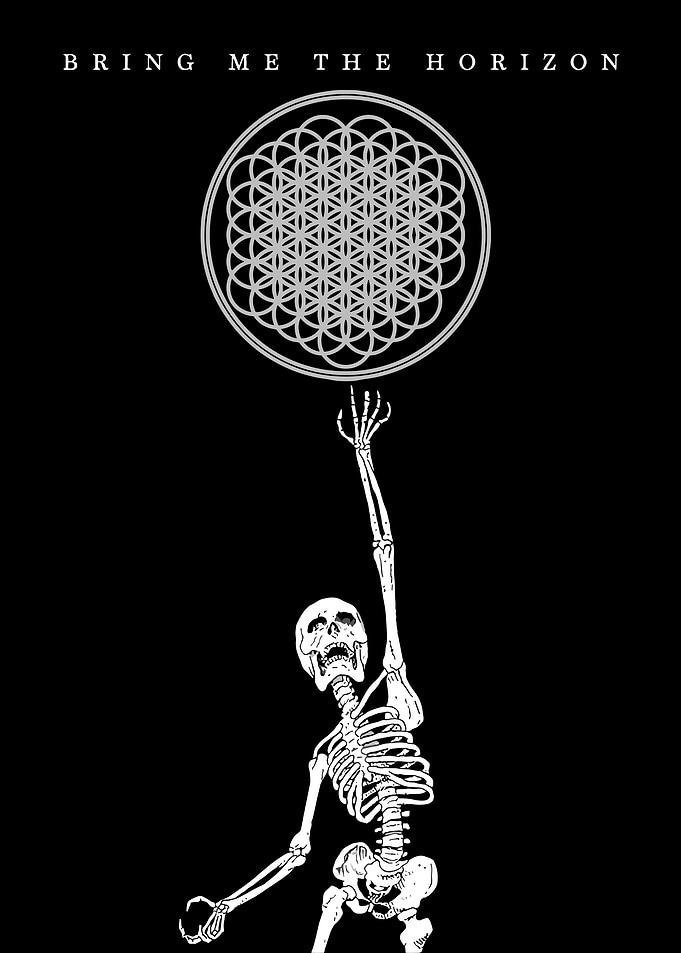 Bring Me The Horizon Skeleton Poster