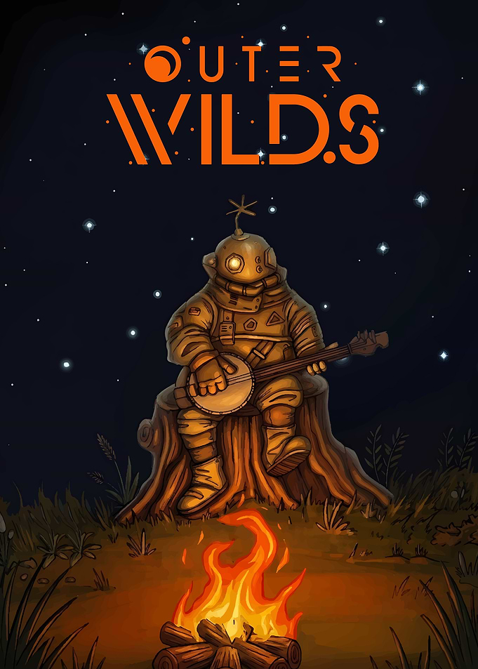 Outer Wilds Hearthian Campfire Illustration