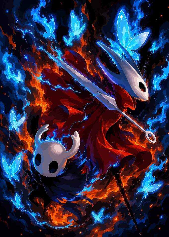 Hollow Knight and Hornet Fan Art