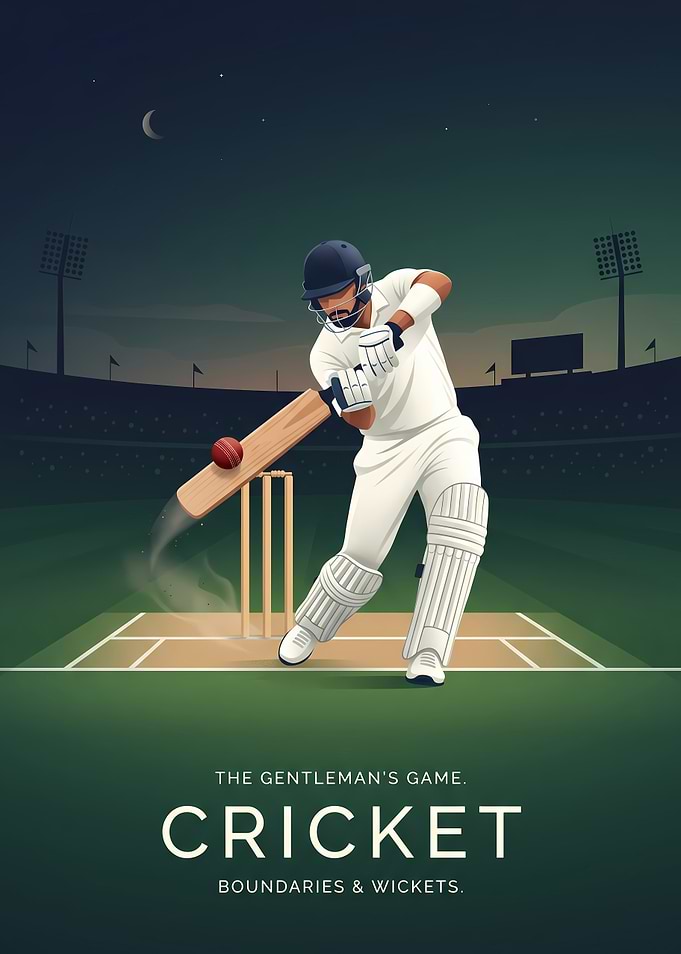 Cricket The Gentleman's Game Poster
