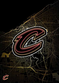 Cleveland City Map: Cavs Pride