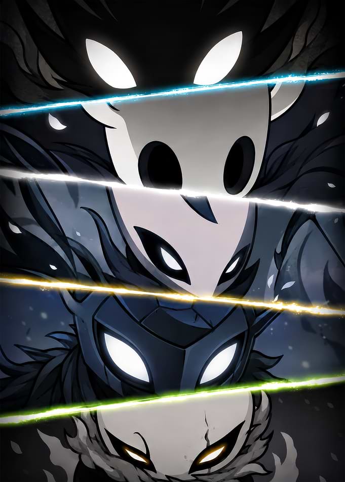 Hollow Knight Character Collage