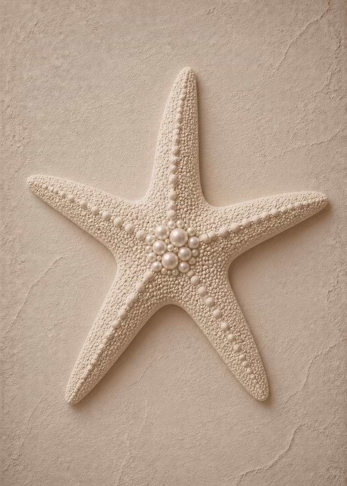 Beaded Starfish Wall Decor