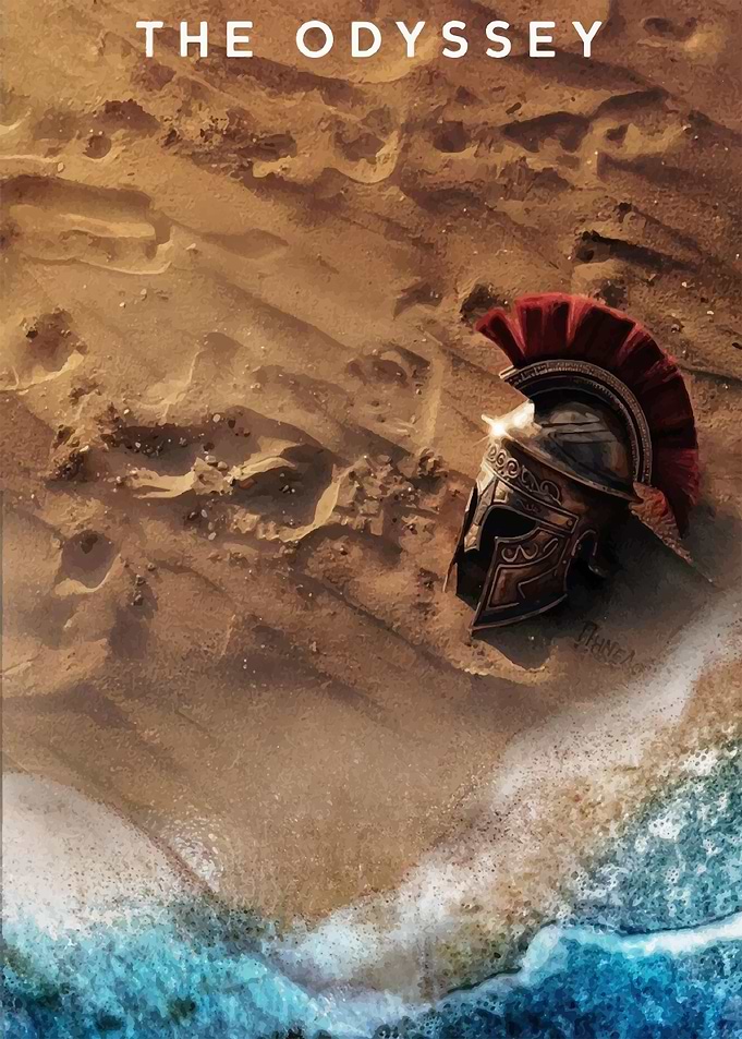 The Odyssey Spartan Helmet Poster