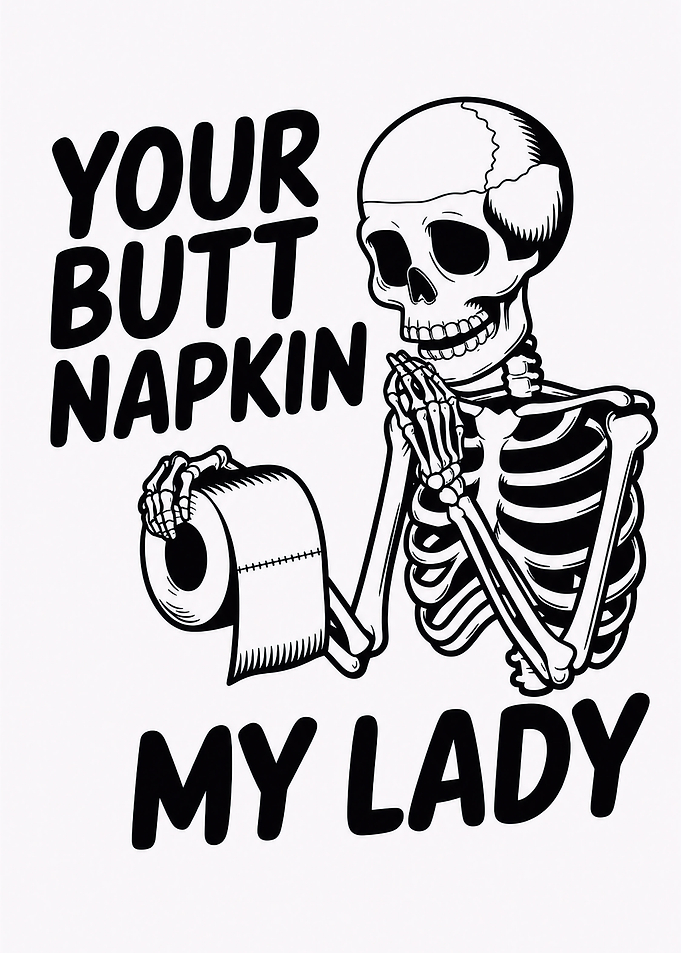 Funny Skeleton Toilet Paper