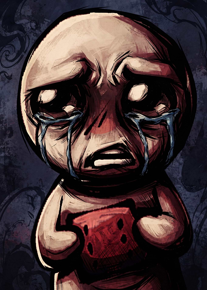 Isaac Crying with D6 Dice