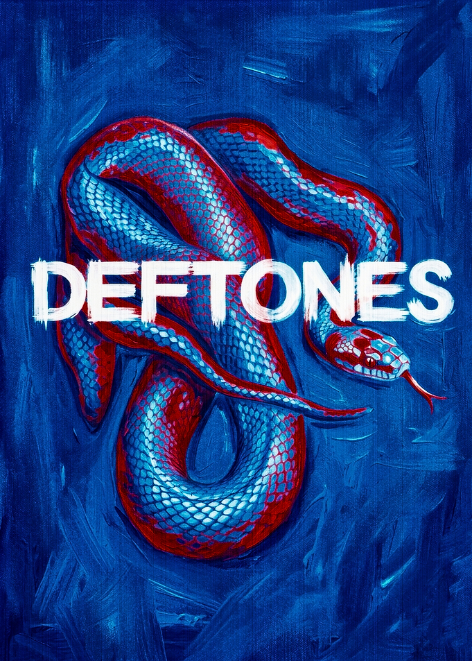 Deftones Snake Band Logo Poster